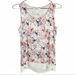 Rose+Olive Floral‎ Sleeveless Blouse